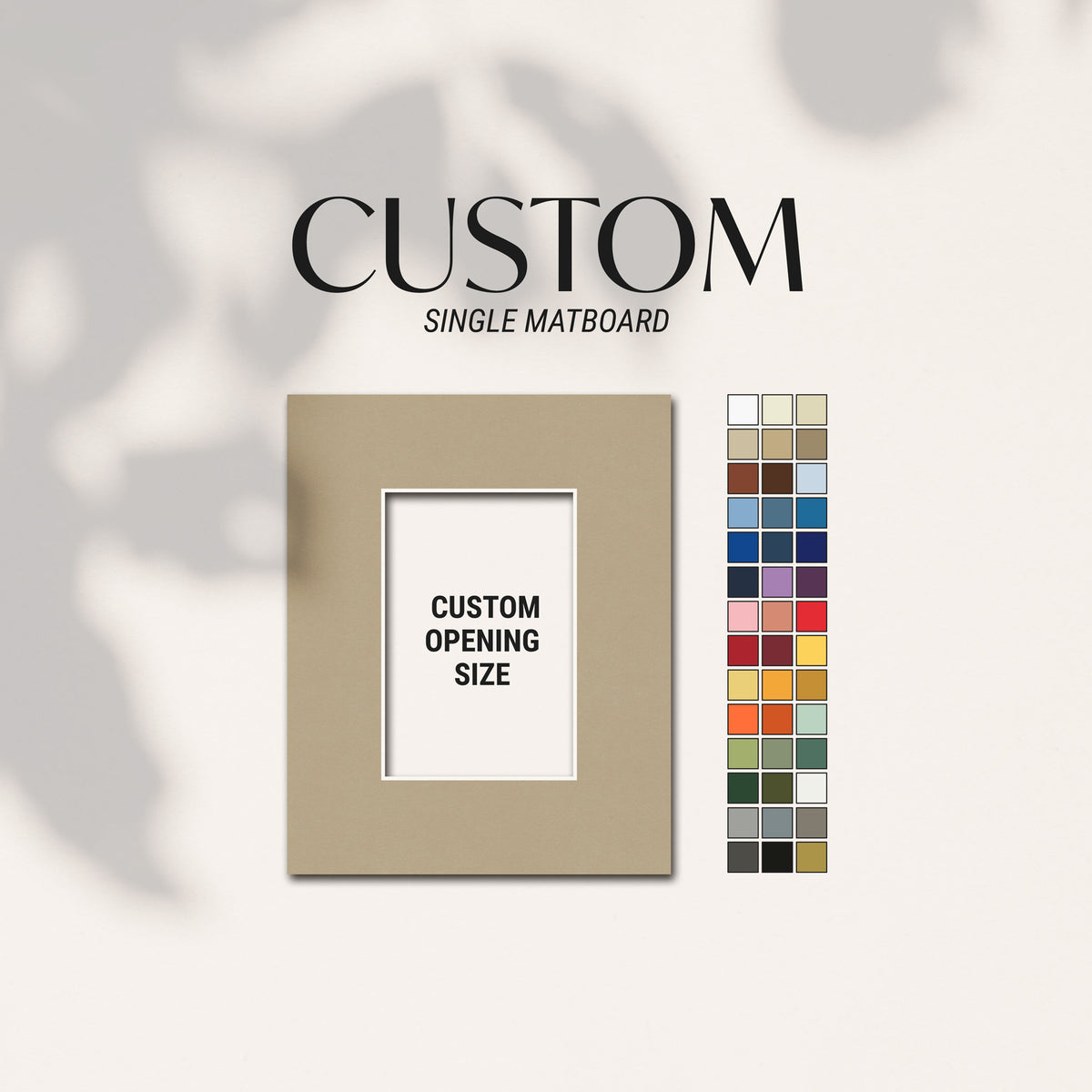Custom Cut Matboard  Custom Matting – Matboarddotcom