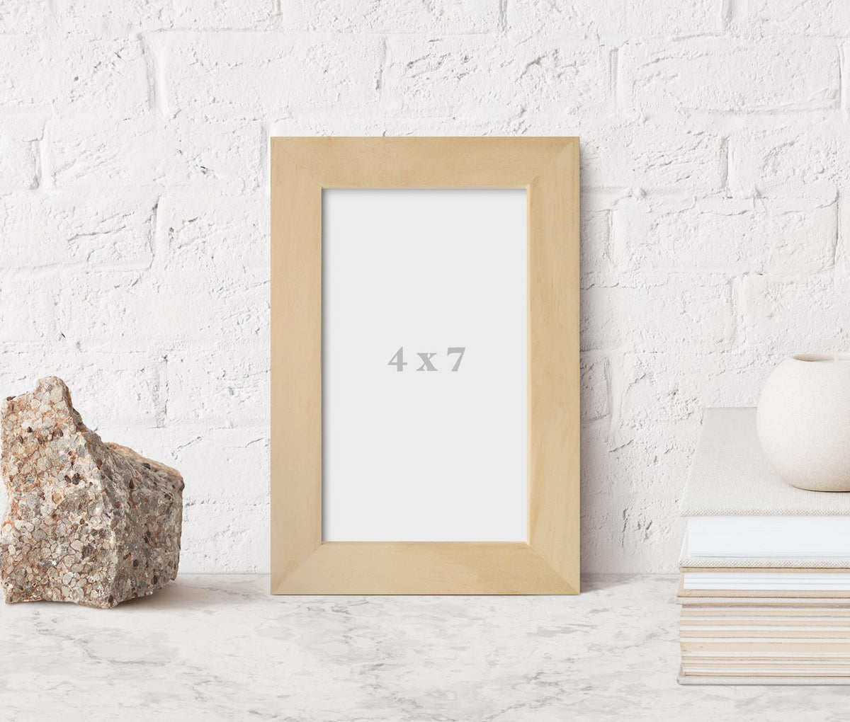 4x7 Natural Wood Frame – Cheeky Sheep