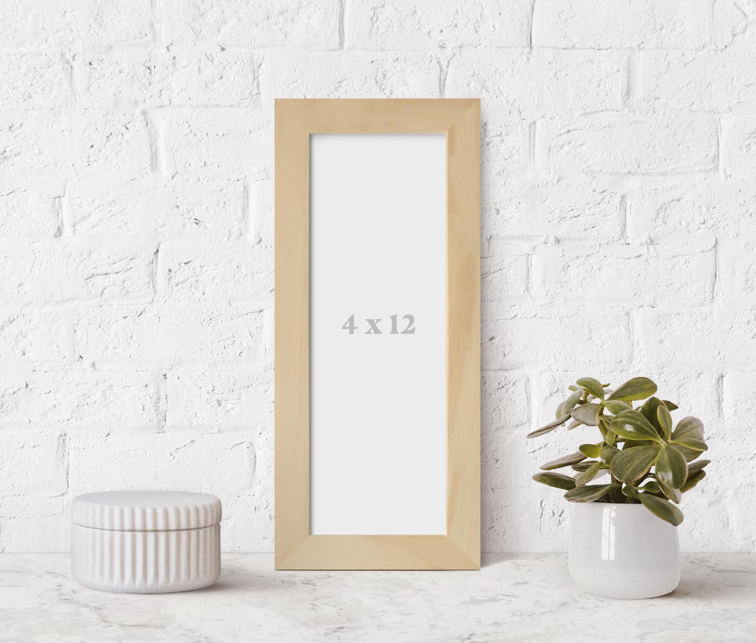 4x12 Inch Frame 4x12 Natural Wood Frame – Cheeky Sheep