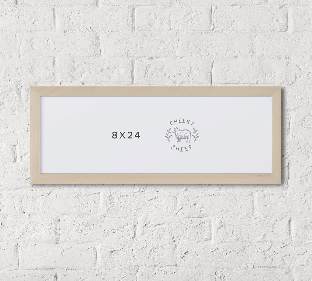 4x10 Natural Wood Frame – Cheeky Sheep