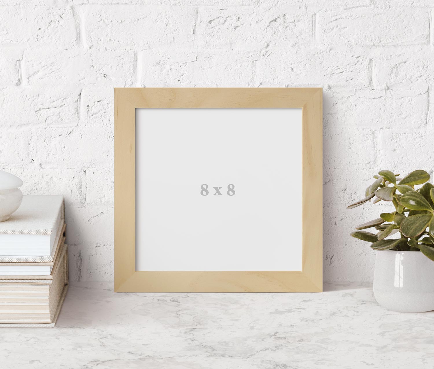 8 Inches Frame 8x8 Natural Wood Frame – Cheeky Sheep