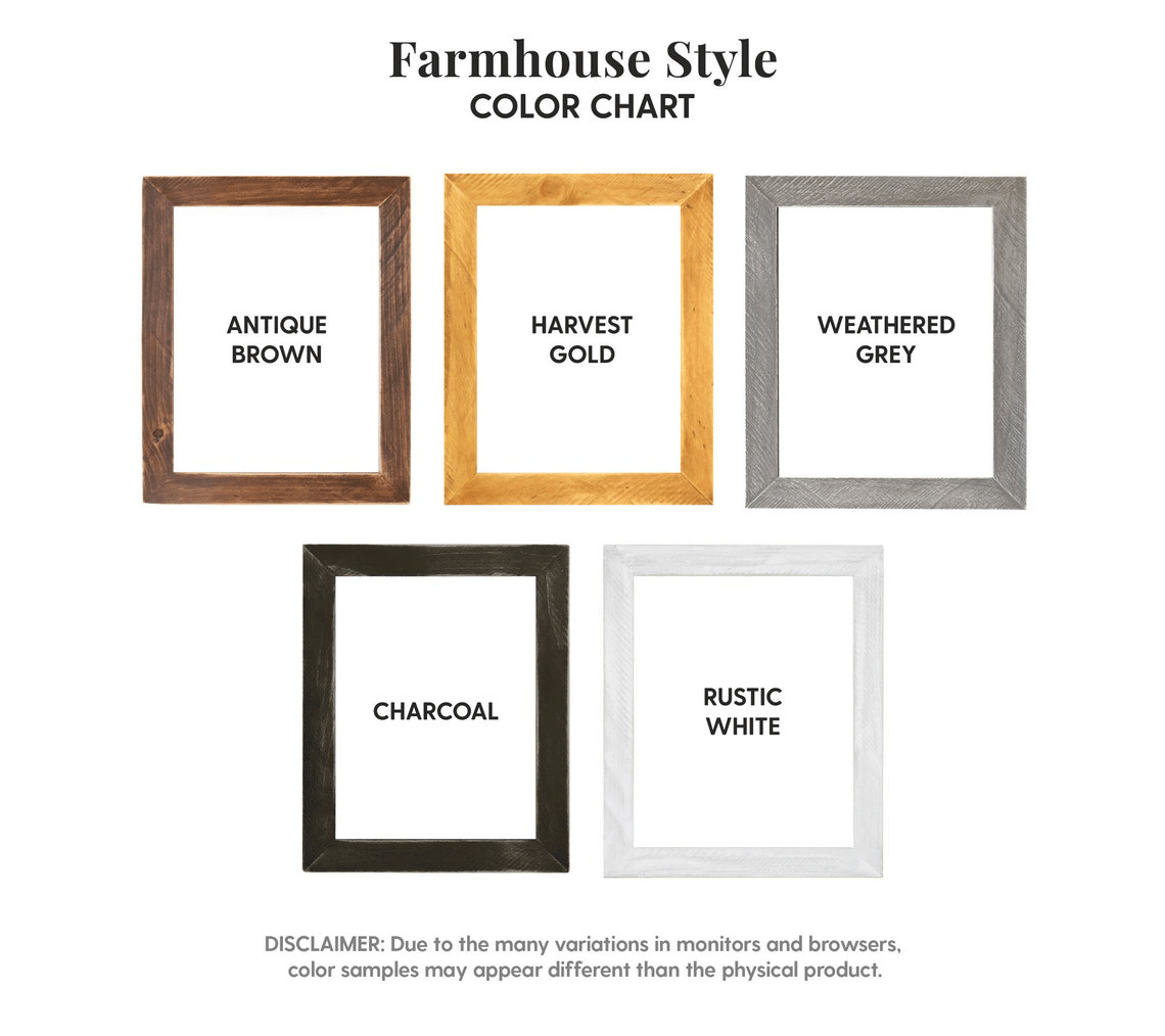 6x8 Farmhouse Style Wood Frame