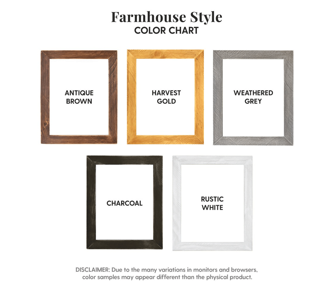 8x10 Farmhouse Style Wood Frame Cheeky Sheep